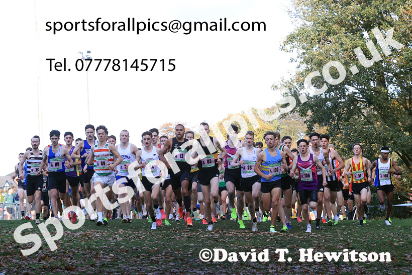 Senior Mens 2025 National Cross Country Relays, Berry Hill Park, Mansfield. Photo: David T. Hewitson/Sports for All Pics